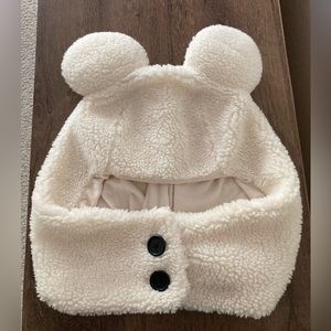 Official Disney Tokyo Sea Cute Fuzzy Mickey Hood Hat